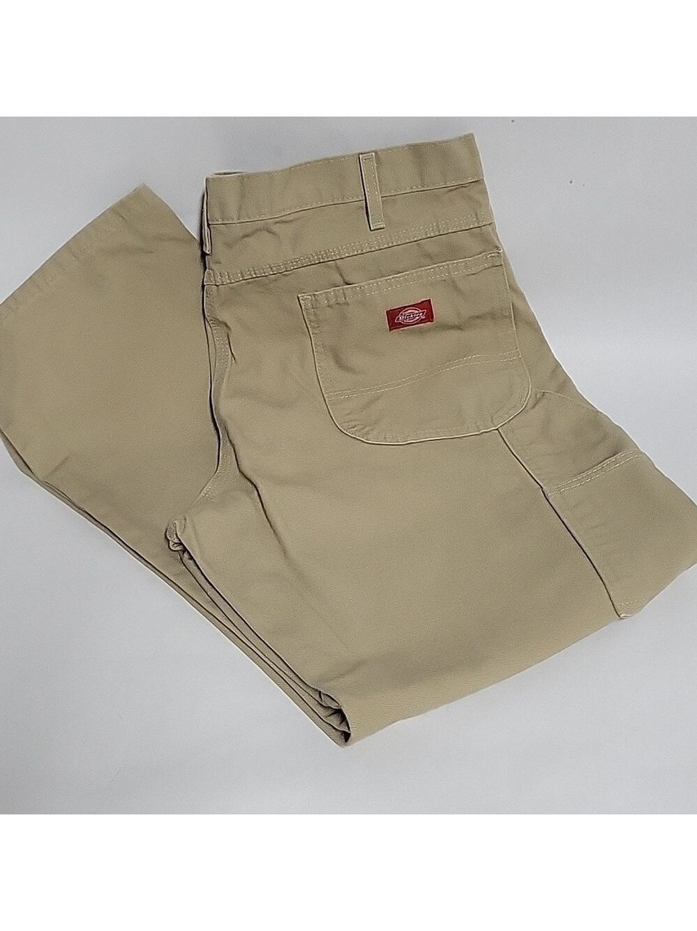 Dickies Heavy-Duty Carpenter Pants, 38x32, Natural Canvas Khaki